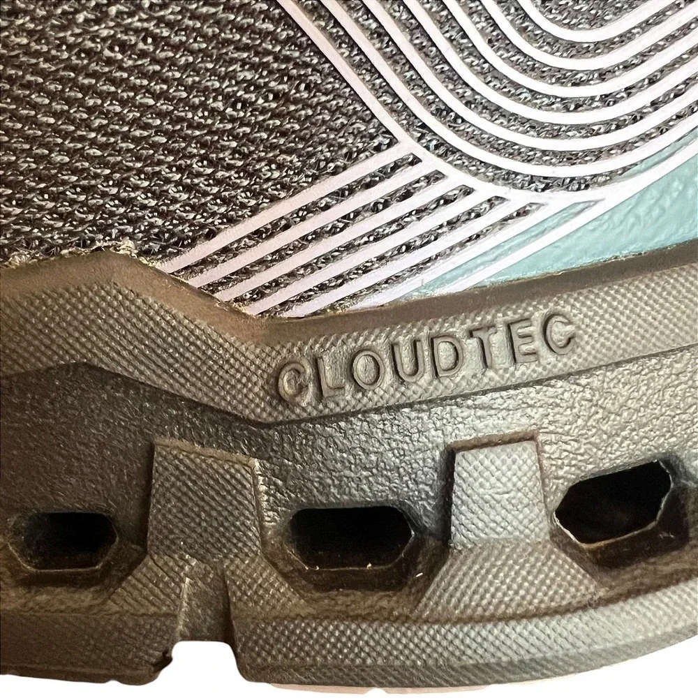 On Cloudstratus Womens 8.5 Magnet Mineral Grey Blue Running Shoes 55.98087
